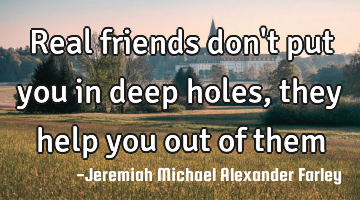 Real friends don